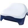 Big Relax Sabbiera (53 x 54 x 25 cm) - sabbiera Multifunzionale con Copertura e Seduta per Bambini da 1 a 5 Anni, sabbiera da Balcone e Contenitore per Interni ed Esterni