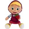 CARTOON Peluche Masha Masha e Orso 48 cm con Fragolina Pupazzo Morbido 100% Poliestere con Vestito Rosa Giocattolo per Bambini Idea Regalo Decorazione Cameretta
