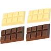 Toyvian Set di 4 modelli realistici di cioccolato finto in resina ingannevole Veri Cioccolati Per Casa delle Bambole E Giochi Di Ruolo Colori Caffè &
