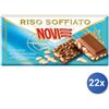 Novi 22x Multipack Cioccolato Novi Tavoletta 90 Latte Riso Soffi