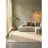 Hanse Home Tappeto in Iuta, 100% Juta, Tessuto a Mano ed Ecologico, Fibra Naturale per Soggiorno, Camera da Letto, Sala da Pranzo, Bianco Naturale, Avorio, 60 x 90 cm