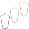 UNICRAFTALE Set di 3 collane da uomo, in oro, argento, nero, eleganti accessori classici, per gioielli da lavoro e da matrimonio