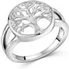 MATERIA by Matthias Wagner MATERIA - Anello in argento 925, con albero della vita, 5,6 g, con scatola #SR-69, 65 (20.7)