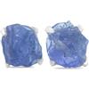 Starborn Orecchini a bottone Starborn in tanzanite con montatura in argento sterling 925