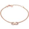 Emporio Armani Bracciale da donna in acciaio inossidabile o ottone con chiusura a moschettone tono oro