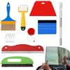 Generic Kit di installazione di tonalità per finestre, tergipavimento per finestra - Kit di strumenti per pittura adesivi per pittore 13X, kit di strumenti manuali per carta da parati, rullo da cucito per