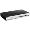 D-LINK SMART SWITCH 8 PORTE GIGABIT POE + 2 SFP