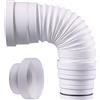 Regiplast PES - Tubo flessibile estensibile in polipropilene, Mini 250-Maxi 550, Ø 80-93-100-110 mm
