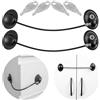 Your Day Mate Chiusura di Sicurezza per Bambini, confezione da 2, con 4 x Chiave, Serratura di Sicurezza per Armadi, Cucina, Cassetti, Sicurezza in Casa, con adesivo, Senza Residui, nero, fridge safety lock