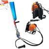 TANIASHOP Tagliasiepi a Scoppio con Zaino Spalleggiato Motore 52CC 2 Tempi Potenza 1.82Kw Lama 70cm Dotato di Deflettore per Un taglio più Rapido e Preciso da Giardinaggio per Potare Siepi, Cespugli ed Erba