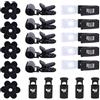 Goktvai Set da 20 Pezzi di Fermagli e Fermi per Bandiere da Giardino, Antivento in Plastica con Clip Asta di Supporto Fermagli Bandiere Accessori Hardware per Cortile Prato Interni ed Esterni