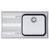 Franke - Lavello ad una vasca con gocciolatoio SRX 611-86 LB finitura inox satinato da 86x50cm