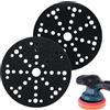 Oupdate Lotto da 2 Proteggi-Platorello 6 Inch 150 mm 49 Fori Compatibile con Mirka Abranet 150mm, Festool, Bosch, Dewalt, Pad di Protezione Auto-Agrippante per Dischi Abrasivi, Levigatrici Rotoorbitali
