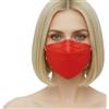 kela 25x Mascherine FFP2 Rosso | Prodotto in Germania | Respiratorie confortevole con estensione del passante per le orecchie | OEKO-TEX Delicato sulla pelle con migliorata capacità respiratoria