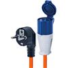 Status Adattatore da UK a europeo, presa da 16 A, 20 cm, IP44 resistente alle intemperie, ideale per campeggio, roulotte, camper e cantieri (16ASTEURO1PK10)