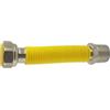 Generico Tubo Flessibile in Acciaio Inox UNI per Gas, vari di Diametri, lunghezza 20-40 cm - Alta Resistenza per Cucina e Caldaia (3/4 mm)