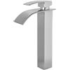 VALAZ Rubinetto Bagno Lavabo Cascata Cromo | Miscelatore Lavabo Bagno Acqua Fredda e Calda, Risparmio Acqua | Installazione Facile e Veloce | Ottone, Inossidabile, Elegante, Serie Aljibe