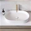 Rea - Lavabo Da Appoggio Vanda 61 In Ceramica,Bianco, Ovale 60X34X13cm