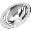 ZASCHMOY Lavello da Bar a Vasca Singola 340 X 270 X 120 Mm Lavello da Cucina in Acciaio Inossidabile Lucidato con Foro di Scarico da 40 Mm per Bagno per Roulotte Barca