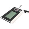 Ticha Computer da bici LCD con tachimetro e contachilometri per ciclismo indoor, attrezzatura per fitness e allenamento, con cardiofrequenzimetro, colore bianco