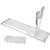 Glac Store Espositore per Pistole in Plastica Trasparente, Base 220x65 mm, Altezza 110 mm (Supporto per Canna), 90mm (Supporto per Calcio), Include Supporto per Calcio e Canna