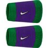 NIKE Coppia Polsini Tennis lunghi NIKE Swoosh Double Wide più colori (Clover/Fierce Pu)