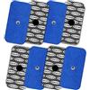 TENSPAD SILVER Elettrodi Premium in Argento compatibili con Compex (1 Snap) - 8 Pads 50x100 mm - Fino al 60% di Risparmio