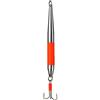 FLADEN HAKEN Pilker - Pilker senza piombo economico e catturato, look nuovo, colore argento/rosso, peso da 200 g a 600 g (600 g)