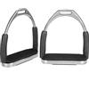 Jwthee Staffe per Equitazione, Staffa per Sella per Cavallo Imbottita Western con Design Copriscarpe, Sella di Protezione per Equitazione Inglese in Acciaio Inossidabile per la Sicurezza