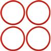 SG Store 4 anelli O-ring per forcella anteriore, colore rosso, OD35,2 x ID32 mm, compatibili con RockShox Sag Mountain Bike
