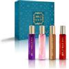 SO...? Oud Premium Womens Perfume Gift Set, vaniglia, rosa, ambra, seta, Eau De Toilette con profumo di lunga durata, dimensioni da viaggio per ragazze, set regalo da donna (4 x 15 ml)