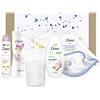 Unilever Dove, Cofanetto Sensorial Beauty, Contiene Docciaschiuma Calming, Maschera Viso Idratante, Crema Corpo ai Fiori di Loto, Deodorante Beauty Finish, Idea Regalo Donna