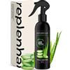 Replenhair Spray per capelli con acqua di riso al rosmarino, 100% fatto a mano, idratante. Infuso con olio di rosmarino e olio essenziale per tutti i tipi di capelli (250 ml, Acqua di riso Aloe Vera)