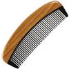 HAMPPLIES Pettine Naturale in Legno Sandalo e Corno Bue Antistatico Portatile per e Ragazza Massaggio Capelluto Design Compatto per Quotidiano
