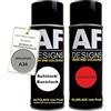 Alex Flittner Designs Auto Vernice Spray Set per Mitsubishi A36 Medium Silver MetallicBase Trasparente 2x400ml con vernice spray trasparente