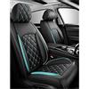 MMHGFIR Auto Set Coprisedili, per MG MG3 Full Hybrid 2024 2025 2026 Pelle Traspirante Impermeabile Interni Set coprisedili,Protezione Anteriori Posterior Sedili,C