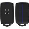 kwmobile Custodia Coprichiave Compatibile con Renault con 4 tasti Smart Key (solo Keyless Go) Cover - Copri Telecomando Chiave Auto - Copri Chiavi Macchina nero / blu