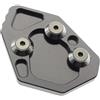 DFFMQSJ Compatibile con BMW K1200S, K1200R, K1300S, K1300R, supporto per cavalletto laterale per moto, in lega di alluminio, piastra di supporto per ingrandire la piastra di supporto (grigio)