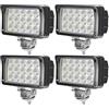 WELLIT Fari da lavoro a LED, 4x45W, fari LED 12V 24V, fari supplementari, fari posteriori, per fuoristrada, auto, trattore, SUV, ATV