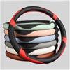 DZSQWETYU Volante Coprivolante Per Opel Per Grandland X Per Insignia CT 2017-2022 Coprivolante Per Auto In Pelle A Forma Di D Accessori Auto Interno(Caffè)