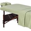 Master Massage Equipment Master Massage Set di biancheria da letto in flanella di cotone, 3 pezzi, per lettino da massaggio, copertura di ricambio per salone di bellezza e spa, include tovaglia, cuscini per il viso e lenzuolo