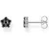 Thomas Sabo Orecchini in design floreale con pietre nere in argento Sterling 925 H2297-643-11
