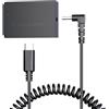 F1TP ACK-E12 Adattatore di alimentazione USB-C DR-E12 DC accoppiatore caricabatterie, adattatore batteria esterna compatibile per LP-E12 batteria EOS M, M2, M10, M50, M50 Mark II, M100, M200, Kiss M