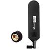 Vecys 4G LTE Antenna SMA Connettore Maschio 12dBi 4G/5G ad Alto Guadagno Omnidirezionale Colla Stick Antenna 600-6000Mhz (Nero, 1 PCS)