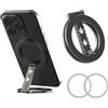 XFSRG Supporto ad Anello Magnetico Bifacciale Piegatura a Z Regolazione Multi Angolo Supporto Cellulare per Cucina Fitness Navigazione in Auto