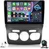NHOPEEW 4+64G Android Autoradio per Citroen C4/DS4 2012-2018 con Wireless Carplay Android Auto - Schermo incell da 10 pollici Supporto WiFi GPS Comandi al volante + Telecamera di retromarcia Canbus