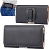 Niaoszhex Universale borsa per telefono,custodia in pelle con clip da cintura,borsa da cintura orizzontale per:iPhone 13/14/15/16/Plus/Pro/Max,Samsung S23/S24/S25/Lite/Plus/Ultra/A53/A54 (6,9 Nero 9217)