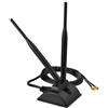 GERUI Antenna WiFi Doppia Banda 8 dBi 2,4 GHz 5,8 GHz Adattatore SMA Bluetooth 6DB Omnidirezionale High Gain Estesa con Base Magnetica