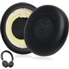Knocery Cuscinetti di ricambio per Jabra Elite 45h 65/Evolve2 40/Elite, per Cuffie Evolve2 MS UC, Parti per Cuffie in Spugna Memory,Cuscinetti Auricolari con Morbida Pelle Proteica(Nero)
