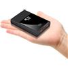 SSY POWER 10000mAh Piccolo Power Bank Ricarica Rapida 22.5W Mini USB C Caricabatterie Portatile con Batteria Esterna Compatta per iPhone Gilet Riscaldato Giacca Sciarpa (Nero)
